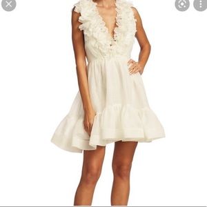 Zimmerman White Floral Detailed Dress, Size 1